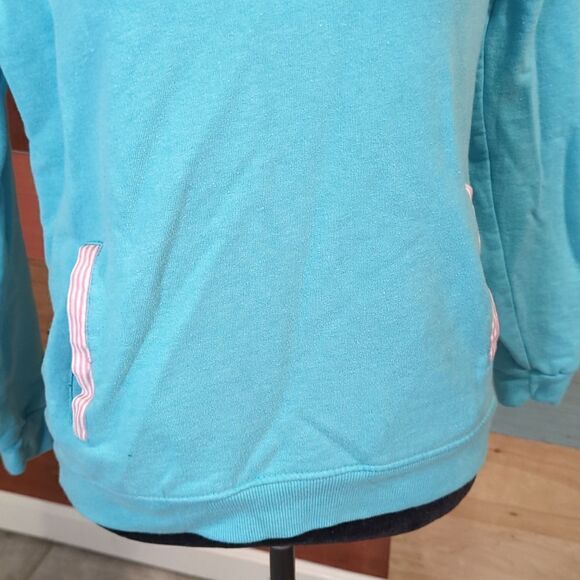 SMALL TEAL pullover sweatshirt - Picture 3 of 6